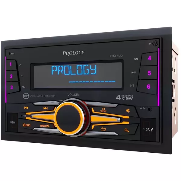 Купить Автомагнитола Prology PRM-120 2DIN 4x140Вт v4.2 AUX DSP 3 ПДУ [PRPRM120], изображение 4 в интернет-магазине Irkshop.ru