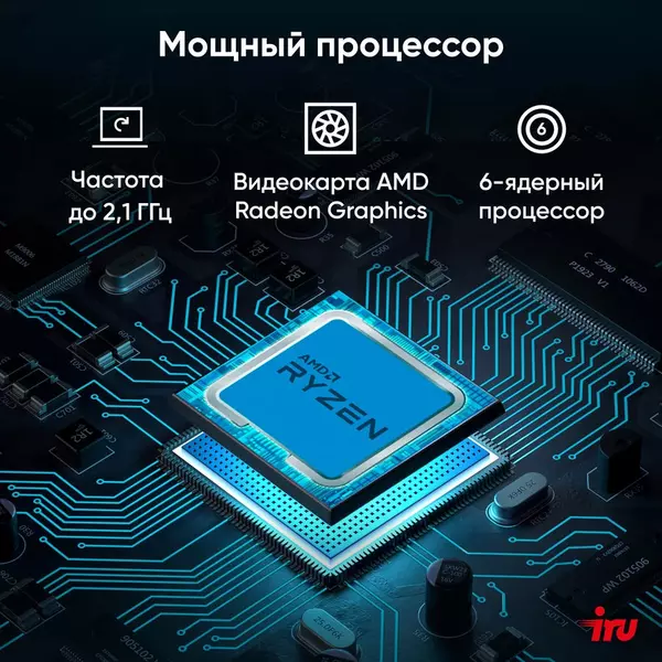 Купить Моноблок iRU 23AM Ryzen 5 5675U (2.1) 8Gb SSD256Gb RGr CR Windows 11 Pro GbitEth WiFi BT 23.8" Full HD 1920x1080 90W Cam черный [2030224], изображение 27 в интернет-магазине Irkshop.ru