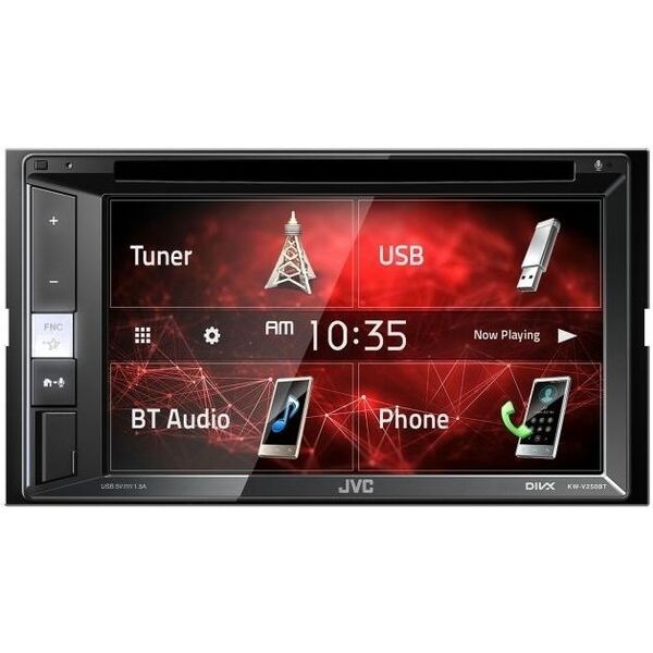 Купить Автомагнитола JVC KW-V250BTM 2DIN 4x50Вт v3.0 DSP 6.2" 3 ПДУ RDS, изображение 4 в интернет-магазине Irkshop.ru