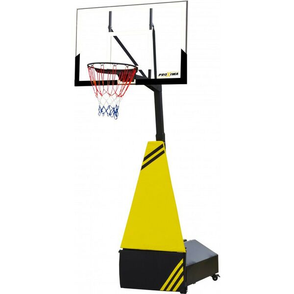 Баскетбол: Мобильная баскетбольная стойка Royal Fitness SG-6H 54", стекло фотографии