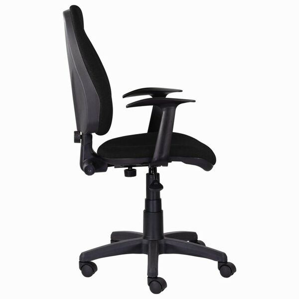 Стулья и кресла: Кресло Brabix Comfort MG-321 регулируемая эргономичная спинка, ткань, черное [532556] фотографии