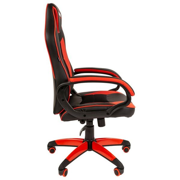 Стулья и кресла: Кресло компьютерное Brabix Blaze GM-162 TW/экокожа, черное/красное [7083508] фотографии