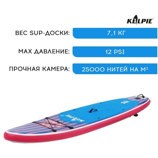 SUP-серфинг: SUP доска надувная прогулочная KELPIE 10" 305х80х15 см фотографии