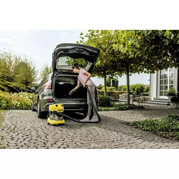 Купить Строительный пылесос Karcher WD 4 S V-20/5/22 1000Вт (уборка: сухая/сбор воды) желтый [1.628-260.0], изображение 12 в интернет-магазине Irkshop.ru