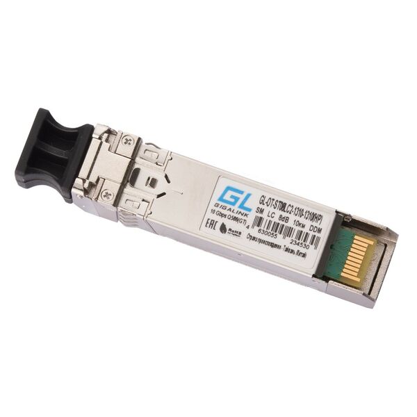 Купить Модуль Gigalink GL-OT-ST08LC2-1310-1310(HP) SFP+, 10Гбит/с, два волокна, SM, 2хLC, 1310 нм, 8 дБ (до 10 км) DDM (JD094B HP X130 10G SFP+ LC LR Transceiver) в интернет-магазине Irkshop.ru