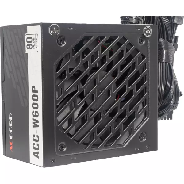 Купить Блок питания Accord ACC-W600P ATX 600W 80 PLUS WHITE (20+4pin) 120mm fan 6xSATA, изображение 2 в интернет-магазине Irkshop.ru