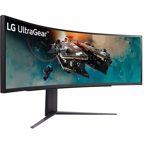 Купить Монитор LG UltraGear 49GR85DC-BVA 49" LED 32:9 HDMI матовая HAS Piv 3000:1 450cd 178гр/178гр 5120x1440 240Hz FreeSync Premium Pro DP 2K USB 15.1кг черный [49GR85DC-B.ARUZ], изображение 6 в интернет-магазине Irkshop.ru