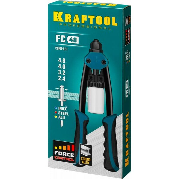 Компактный двуручный заклепочник KRAFTOOL FC-48 2.4 - 4.8 мм, 290 мм [31161_z01] фотографии