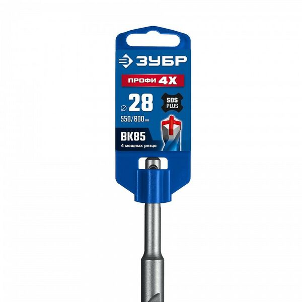 SDS-plus бур Зубр ПРОФИ-4Х 28x600 мм [29313-600-28] фотографии