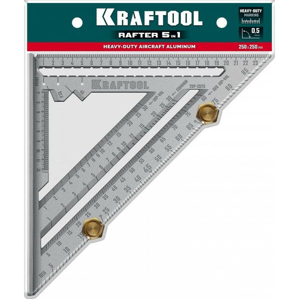 Высокоточный кровельный угольник KRAFTOOL 250 мм 5-в-1 [3441-25] фотографии