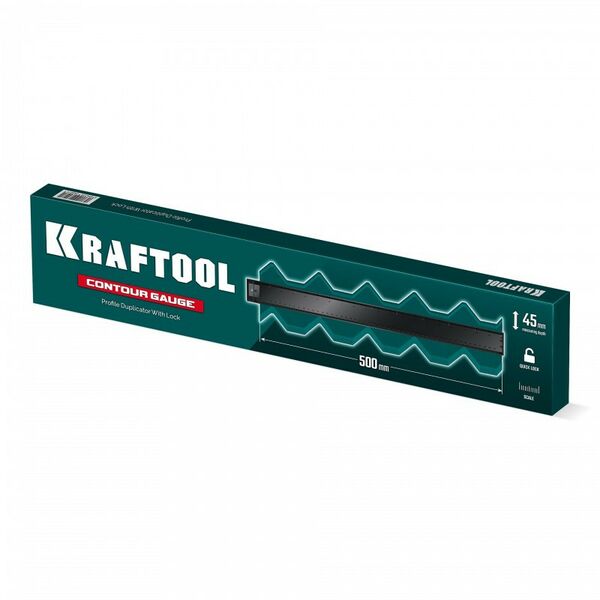 Шаблон для копирования контура с фиксатором KRAFTOOL 500 мм [30077-500] фотографии