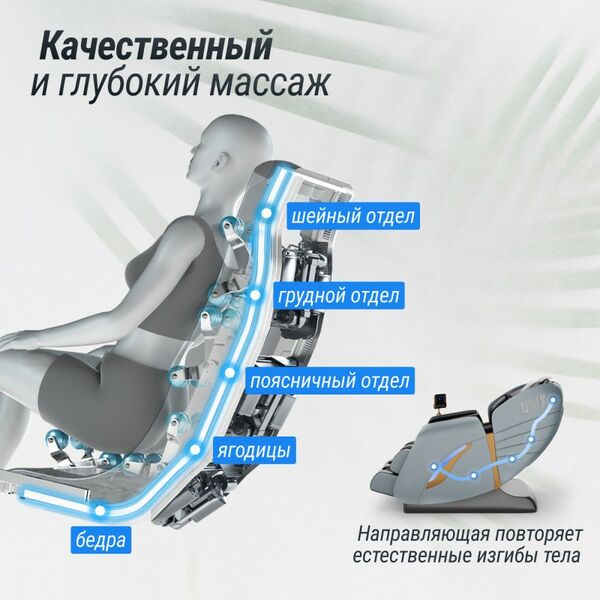UNIX Med Массажное кресло Adora Grey фотографии