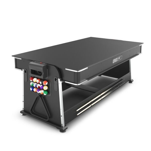 Игровой стол Трансформер 4 в 1 UNIX line Black 204х112 cм фотографии