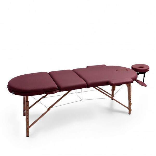 Массажный стол UNIX Med Comfort 3 Section Burgundy фотографии