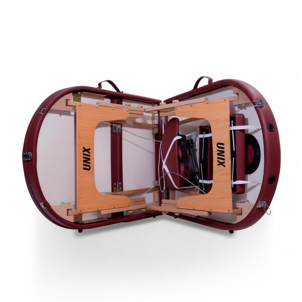 Массажный стол UNIX Med Comfort 3 Section Burgundy фотографии