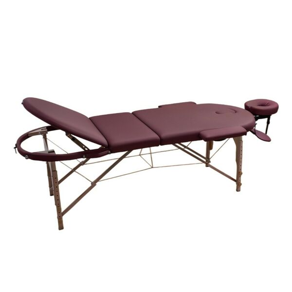 Массажный стол UNIX Med Comfort 3 Section Burgundy фотографии