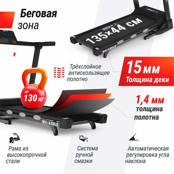 Беговая дорожка UNIX Fit MX-630LE фотографии