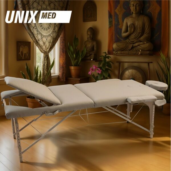 Массажный стол UNIX Med Serenity 3 Section Grey фотографии