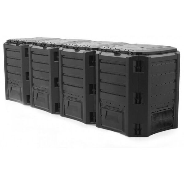 Компостеры: Компостер садовый Prosperplast 1600л Module IKSM1600C-S411 черный фотографии