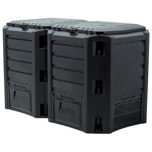 Компостеры: Компостер садовый Prosperplast 800л Module IKSM800C-S411 черный фотографии