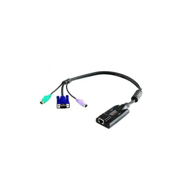 KVM-переключатели: PS/2 KVM адаптер ATEN ALTUSEN KA7120-A PS/2 KVM Adapter Cable, 2xPS/2M+VGA15M->RJ-45 фотографии