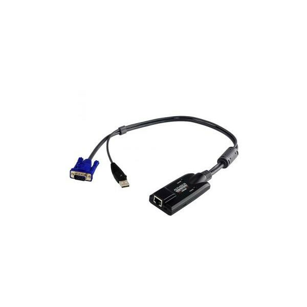 KVM-переключатели: USB KVM адаптер ATEN ALTUSEN KA7170-B/C USB KVM Adapter Cable, USB A+VGA15M->RJ-45 фотографии