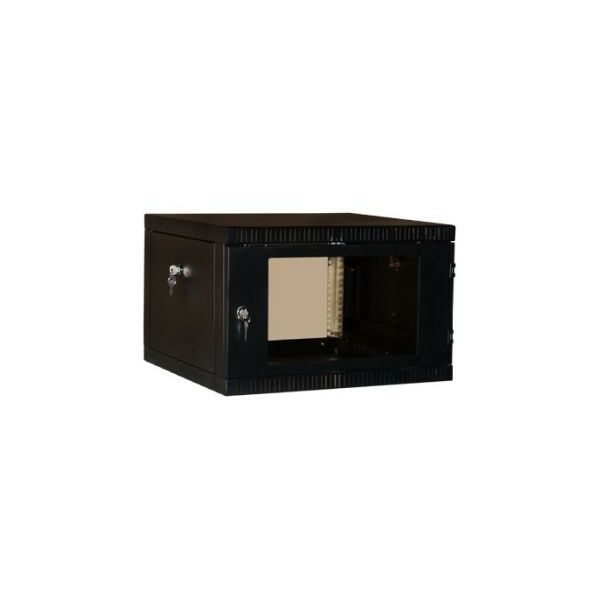 Шкафы и стойки: Шкаф NT WALLBOX 6-65 B 19", настенный, чёрный, 6U, 600*520, дверь стекло-металл фотографии