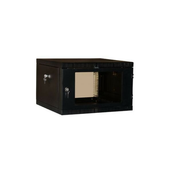 Шкафы и стойки: Шкаф NT WALLBOX 6-66 B 19", настенный, чёрный, 6U, 600*650, дверь стекло-металл фотографии