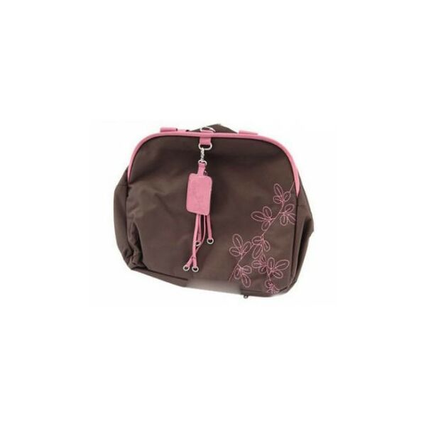 Сумки и чехлы для ноутбуков: Сумка женская Samsonite 11А(0)23 041 полиэстер, коричневая/розовая, 37x5x25см фотографии