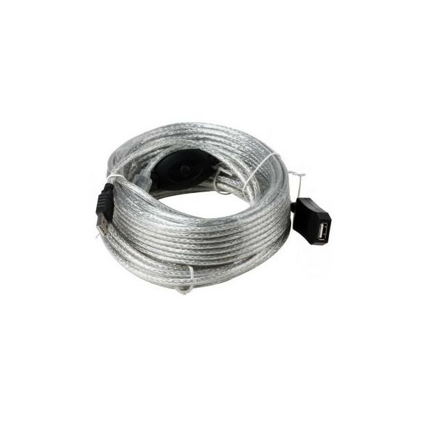 Шлейфы, кабели, удлинители: Кабель удлинительный AOpen ACU823-15M USB2.0-repeater, удлинительный активный, A-->A, 15м фотографии
