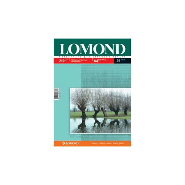 Бумага Lomond: Бумага Lomond 0102047 A4, 25 листов, 210 г/м2, глянцевая/матовая двусторонняя фотографии