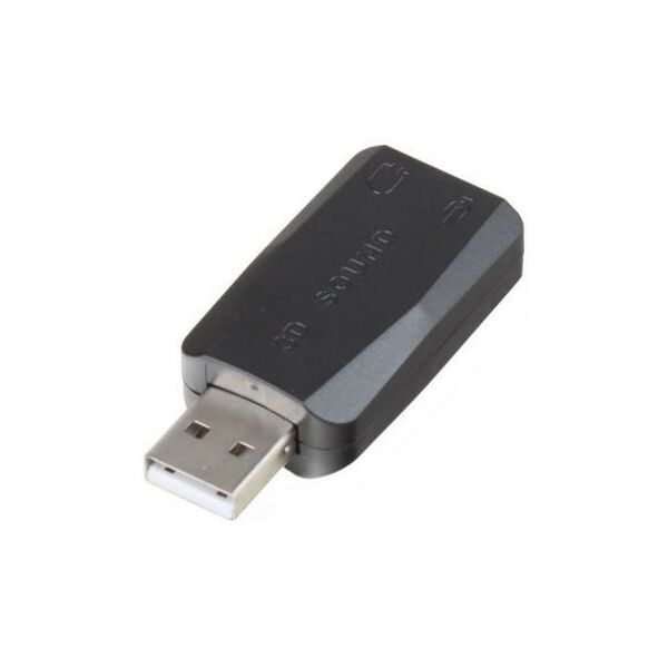 Звуковые и FM карты: Мультимедийная звуковая карта Orient AU-01(N) USB адаптер для наушников  с микрофоном фотографии