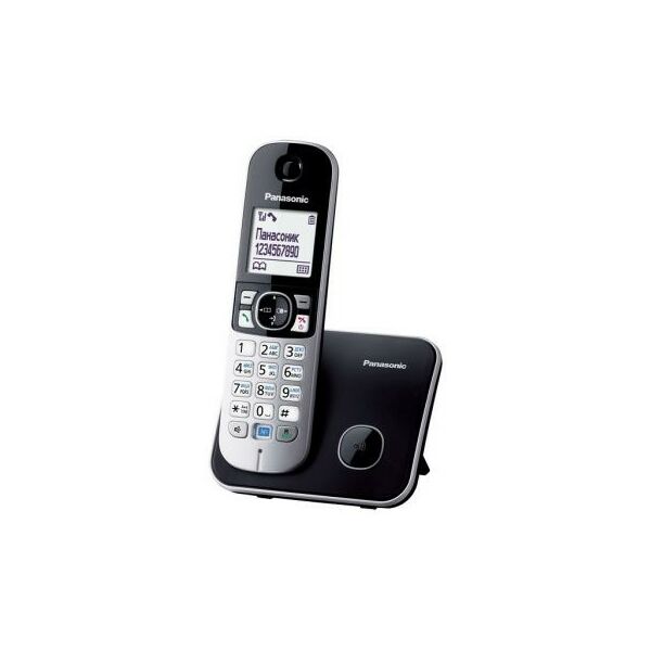 Радиотелефоны DECT: Радиотелефон Panasonic KX-TG6811RUB Black трубка с ЖК дисплеем, DECT фотографии