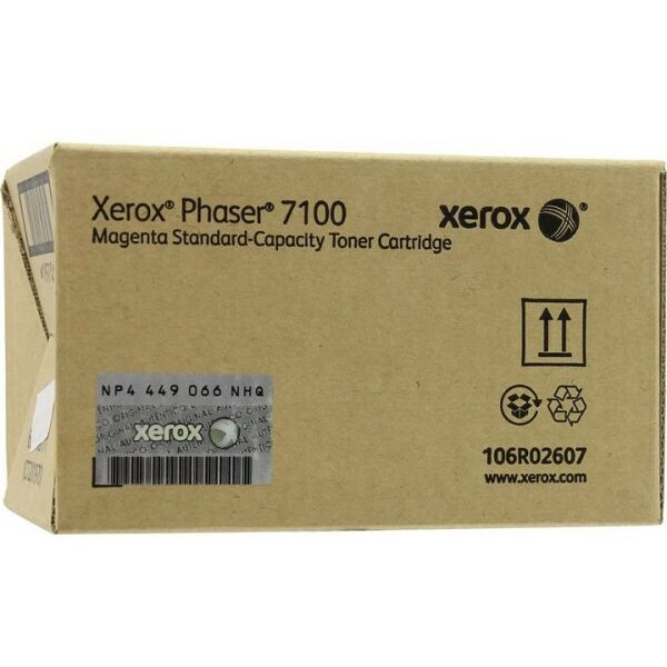 Для Xerox (оригинал): Тонер-картридж XEROX 106R02607 Magenta для Phaser 7100, 4500 страниц фотографии