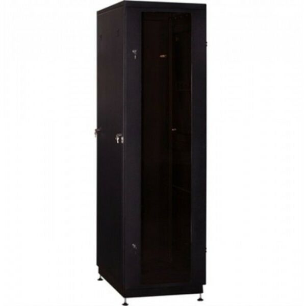 Шкафы и стойки: Шкаф напольный NT PRACTIC 2 MG27-66 B 19" 27U 600*600, дверь со стеклом, чёрный (3ч) фотографии
