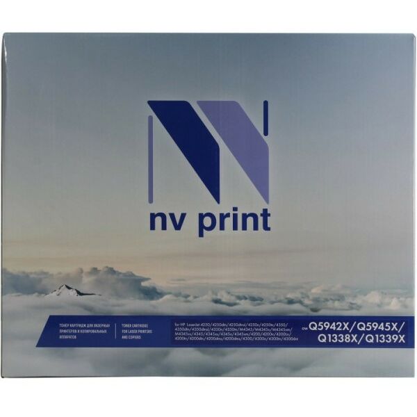 Для HP (совместимые): Картридж NV-Print Q5942X/Q5945X/Q1338X/Q1339X Black для HP 4350/4345/4200/4300 фотографии