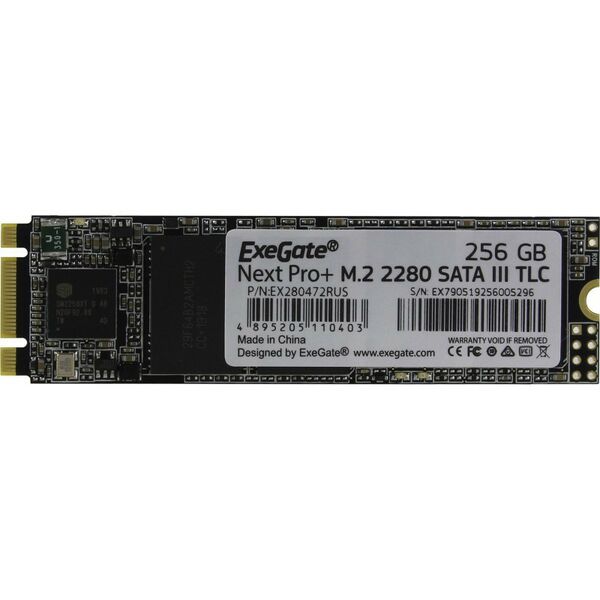 SSD-накопители: Накопитель Exegate 256 Gb Next Pro+ M.2 2280 B&M 6Gb/s 3D TLC OEM [EX280472RUS] фотографии