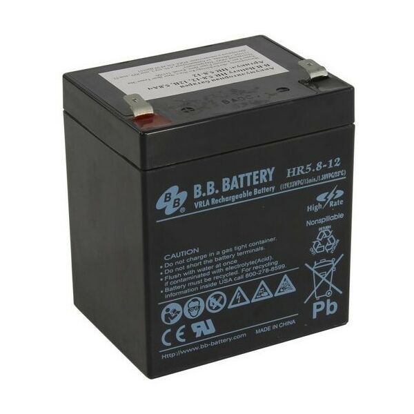 Купить Аккумулятор B.B. Battery HR5.8-12 12V, 5.8Ah для UPS в интернет-магазине Irkshop.ru