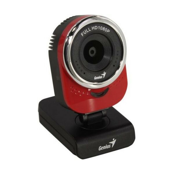 Веб-камеры: Интернет-камера Genius QCam 6000 Red USB2.0, 1920x1080, с микрофоном [32200002401] фотографии