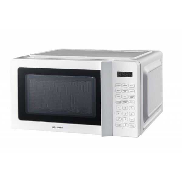 Микроволновые печи: Микроволновая печь WILLMARK WMO-25V7DW объем 20 л, мощность микроволн 700 Вт, функция разморозки, 6 режимов приготовления, таймер, электронное управление, цвет корпуса: белый фотографии