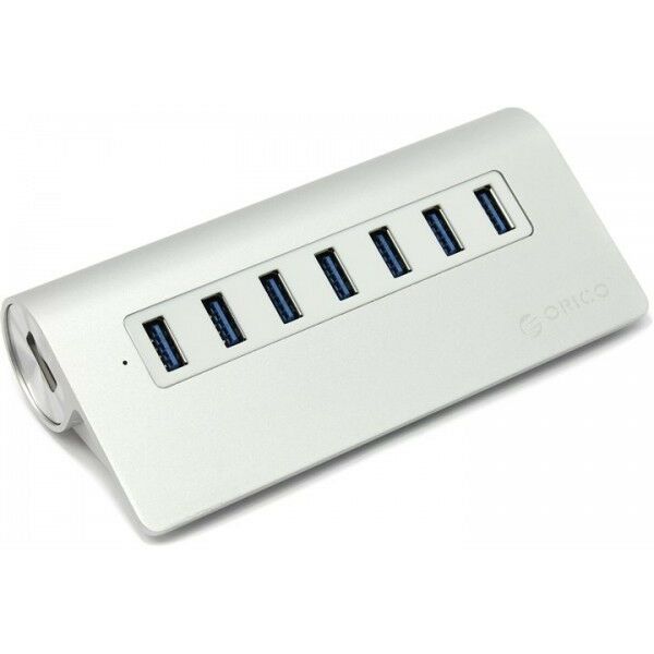 USB концентраторы (USB hub): USB концентраторы Orico M3H7-SV 7-Port USB3.0 HUB + Б.п. фотографии