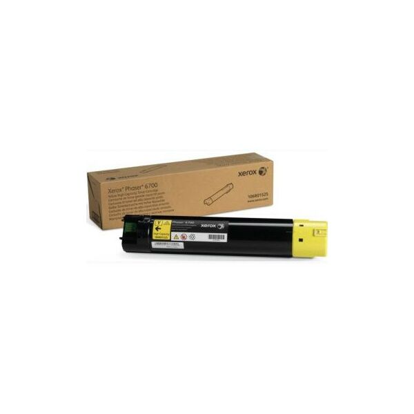 Для Xerox (оригинал): Тонер-картридж XEROX 106R01525 Yellow для Phaser 6700, экономичный фотографии