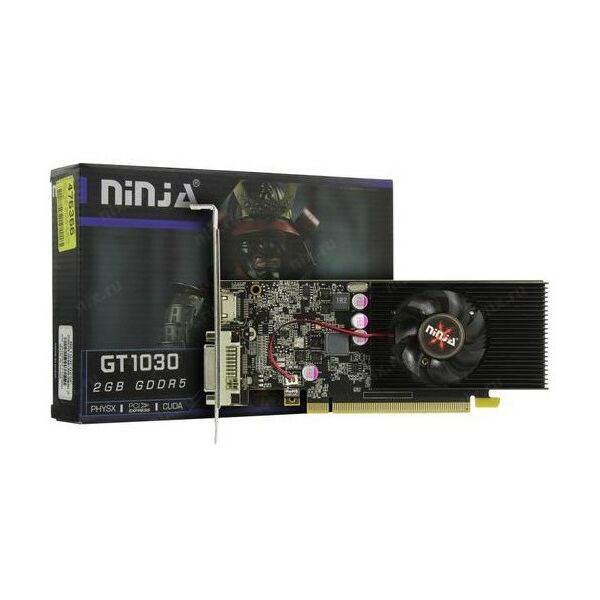 Профессиональные видеоускорители: Видеокарта Ninja GeForce GT1030 2Gb <PCI-E> GDDR5 DVI+HDMI RTL [NK103FG25F] фотографии