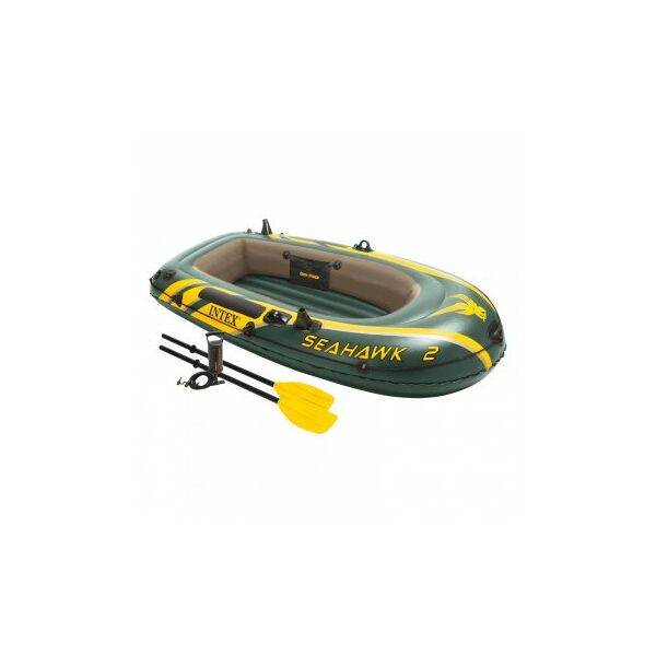Лодки: Лодка Intex Seahawk 2 двухместная до 200 кг, 236х114х41 см + 3 аксессуара фотографии