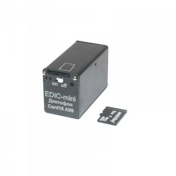 Цифровые диктофоны: Цифровой диктофон Edic-mini CARD16 A99 фотографии