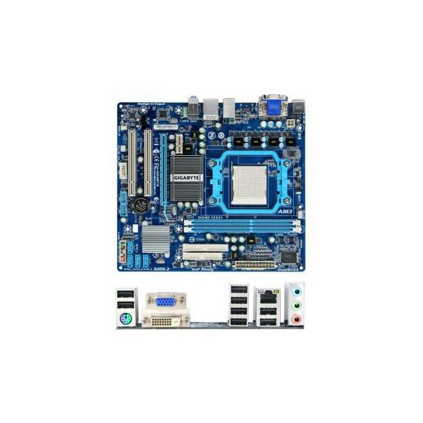 Материнские платы: Материнская плата GigaByte GA-880GM-D2H SocketAM3 AMD 880G PCI-E+SVGA DVI HDMI+GbLAN SATA RAID MicroATX 2DDR-III фотографии