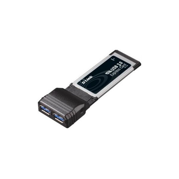 Аксессуары для ноутбуков: Концентратор USB для ноутбука D-link DUB-1320 2-портовый USB 3.0 адаптер для шины ExpressCard фотографии