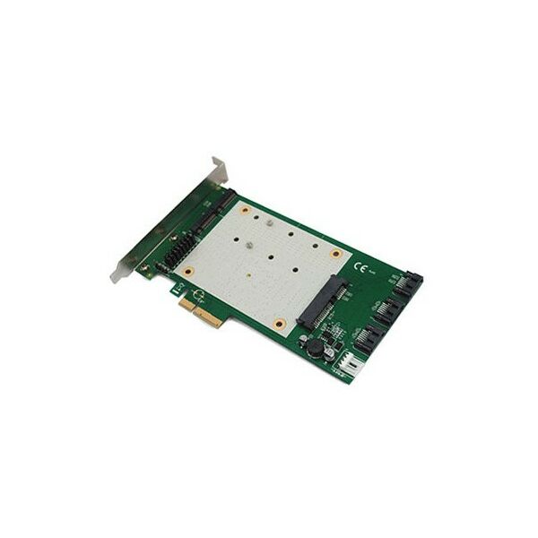 Контроллеры: Контроллер Espada FG-EST19A-1-BU01 PCI-Ex4, SATA 6Gb/s, 3.port-int, mSATA,2xM.2 22xx B OEM фотографии