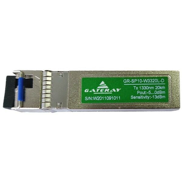 Медиаконвертеры и модули: Одноволоконный оптический модуль GateRay GR-SP10-W3320L-D SFP+, WDM, 10G, 20 км, TX 1330 нм, RX 1270 нм, LC, DDM фотографии