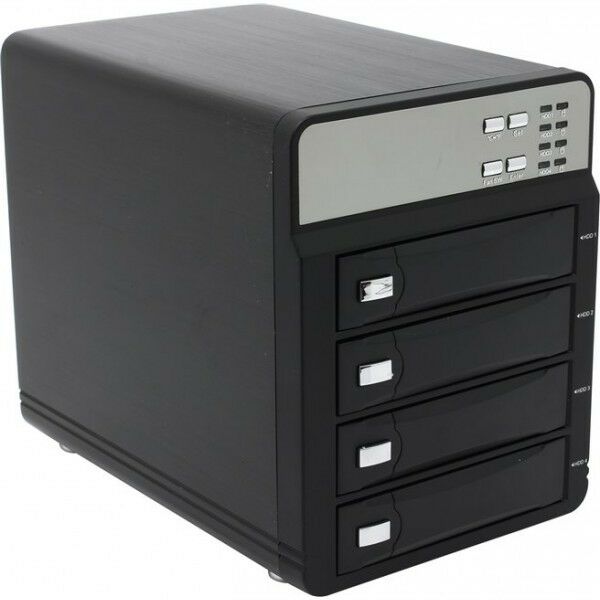 Аксессуары для жестких дисков: Бокс для жесткого диска AgeStar 3C4B3A1-Black BOX для внешнего подключения 4x3.5" SATA HDD, USB3.0/eSATA фотографии